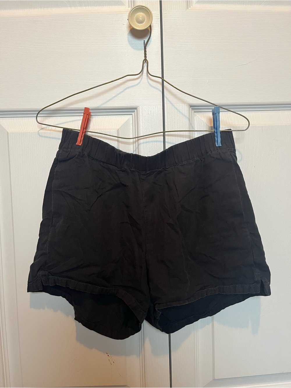 Madewell Black Elastic-Waist Athletic Shorts